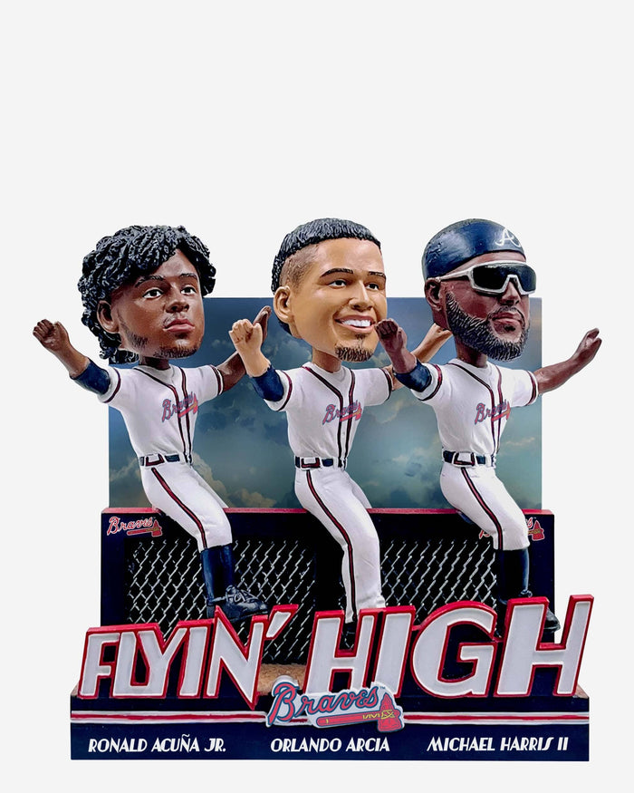 Atlanta Braves Flyin’ High Mini Bobblehead Scene FOCO - FOCO.com