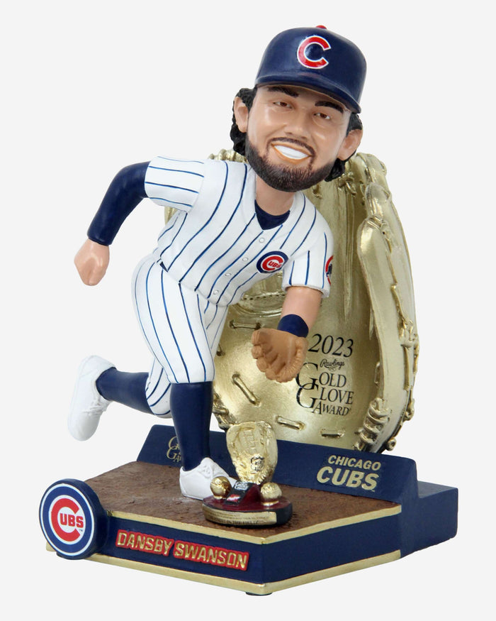 Dansby Swanson Chicago Cubs 2023 Gold Glove Bobblehead FOCO - FOCO.com