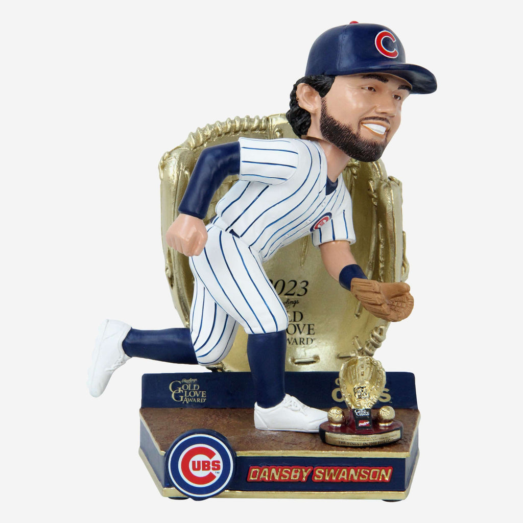 Dansby Swanson Chicago Cubs 2023 Gold Glove Bobblehead FOCO - FOCO.com