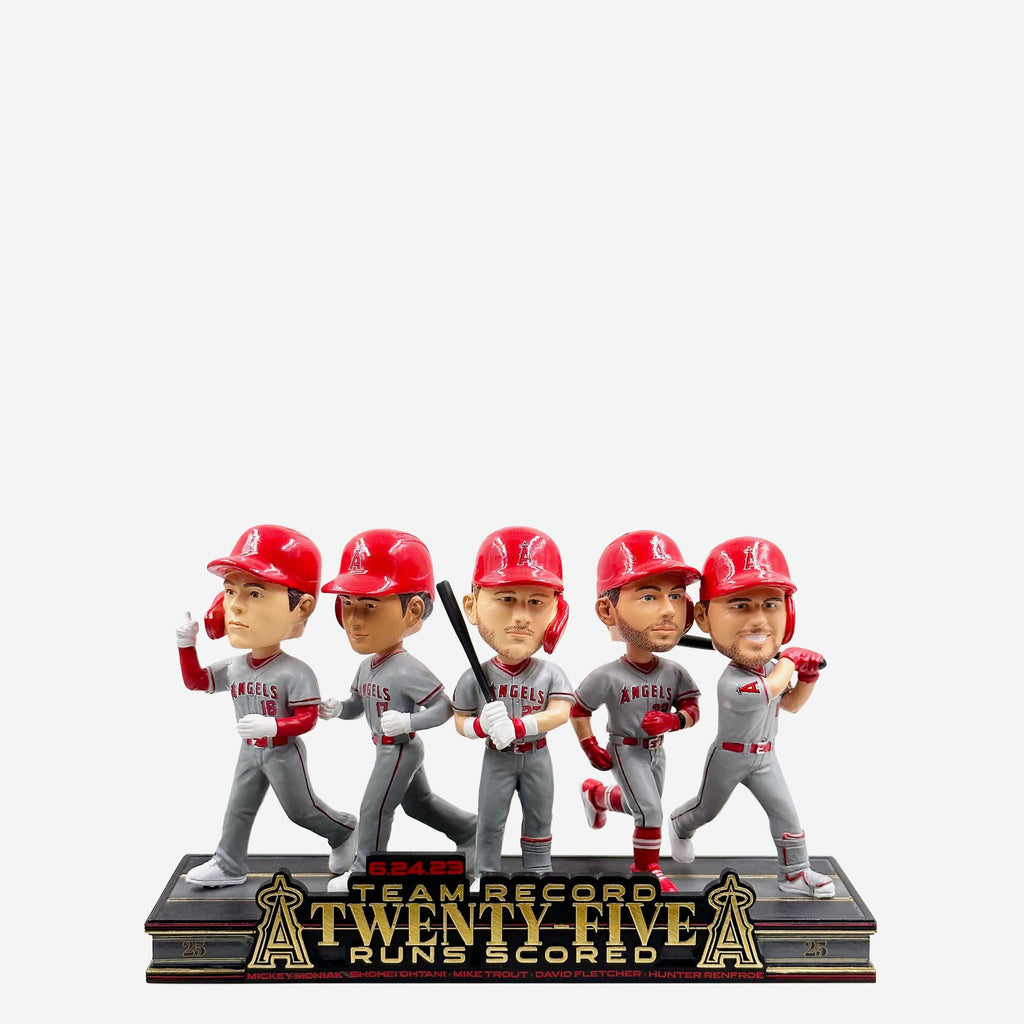 Los Angeles Angels 25-Run Game Mini Bobblehead Scene FOCO - FOCO.com