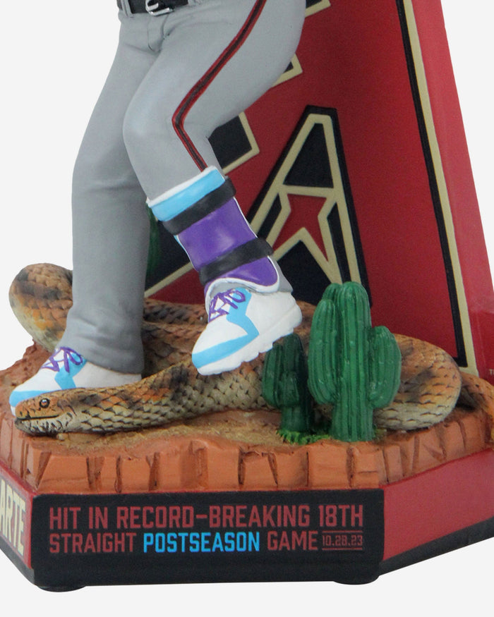 Ketel Marte Arizona Diamondbacks Longest Postseason Hit Streak Bobblehead FOCO - FOCO.com