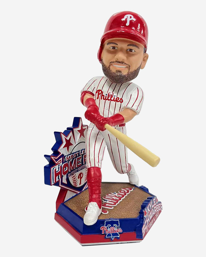 Kyle Schwarber Philadelphia Phillies Leadoff Home Run Postseason Record Bobblehead FOCO - FOCO.com
