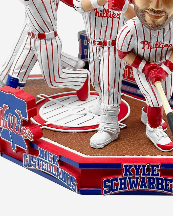 Philadelphia Phillies Postseason Home Runs in Five Game Span Record Mini Bobblehead Scene FOCO - FOCO.com