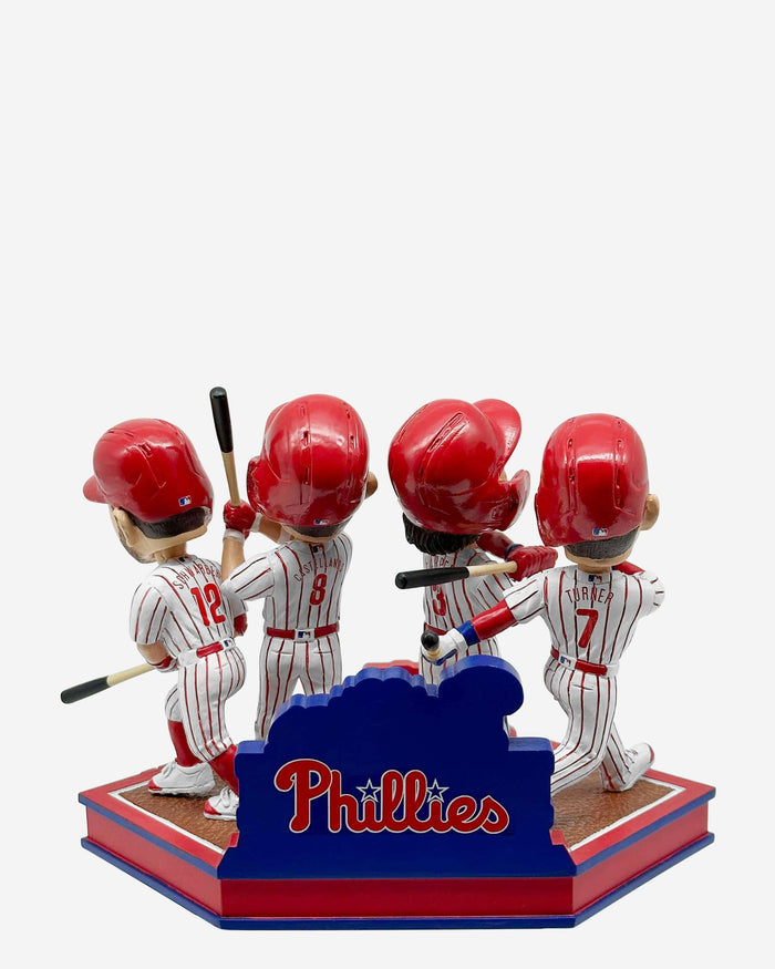 Philadelphia Phillies Postseason Home Runs in Five Game Span Record Mini Bobblehead Scene FOCO - FOCO.com