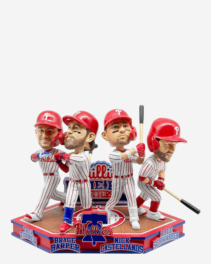 Philadelphia Phillies Postseason Home Runs in Five Game Span Record Mini Bobblehead Scene FOCO - FOCO.com