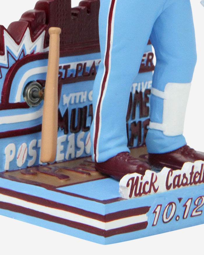 Nick Castellanos Philadelphia Phillies Back-to-Back Multi-Home Run Postseason Game Bobblehead FOCO - FOCO.com