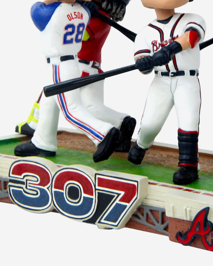 Atlanta Braves SingleSeason Home Run Record Mini Bobblehead Scene FOCO