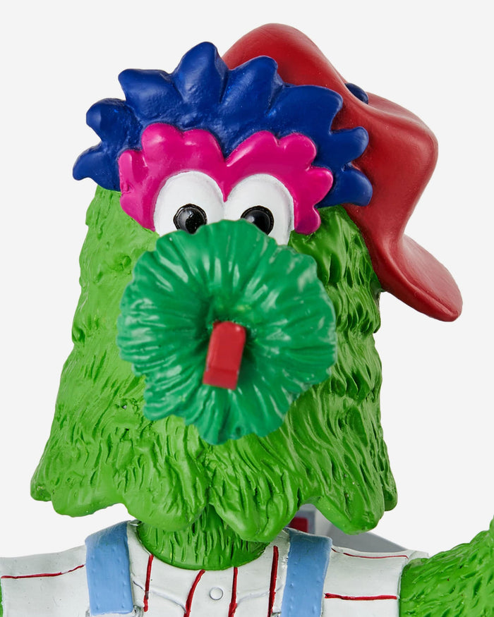 Phillie Phanatic Philadelphia Phillies Powder Blue Bib Overalls Red October Mascot Bobblehead FOCO - FOCO.com