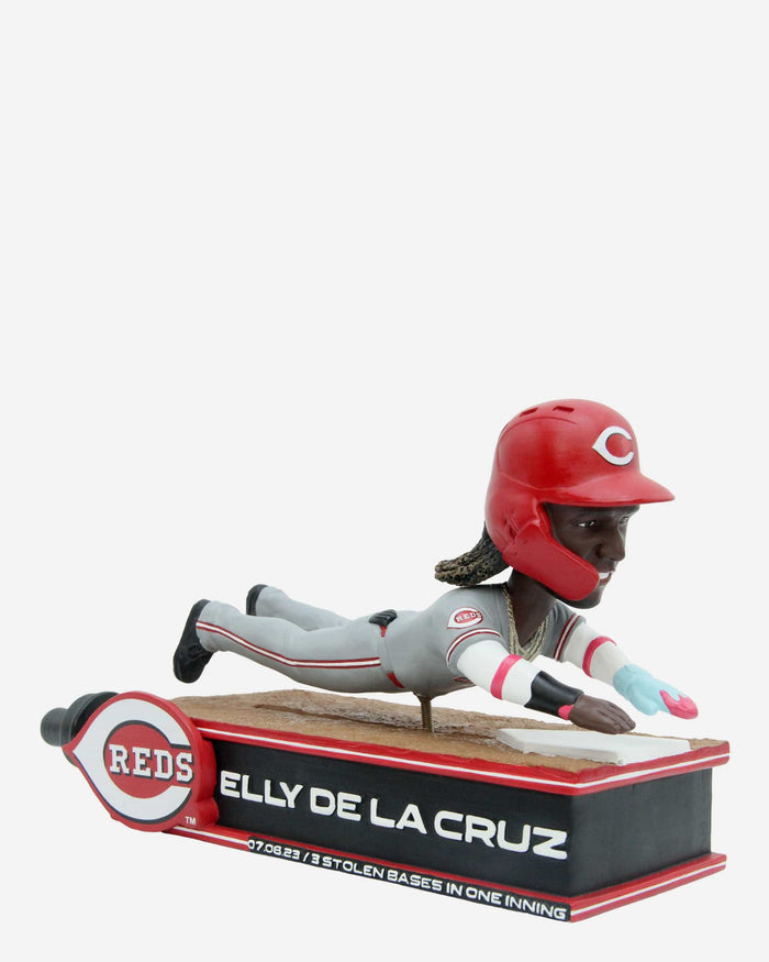 Elly De La Cruz Cincinnati Reds Stolen Base Trifecta Bobblehead FOCO - FOCO.com