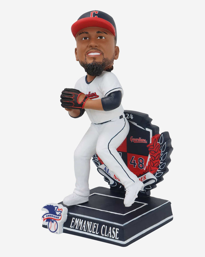 Emmanuel Clase Cleveland Guardians 2024 American League Save Leader Bobblehead FOCO - FOCO.com