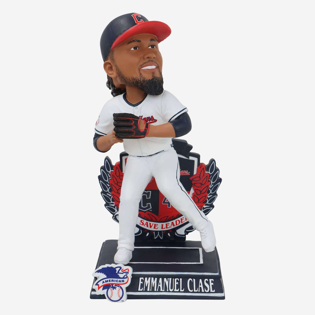 Emmanuel Clase Cleveland Guardians 2024 American League Save Leader Bobblehead FOCO - FOCO.com