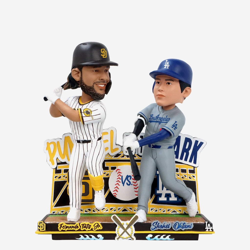 Fernando Tatis Jr & Shohei Ohtani San Diego Padres & Los Angeles Dodgers Pummel in the Park Dual Bobblehead FOCO - FOCO.com