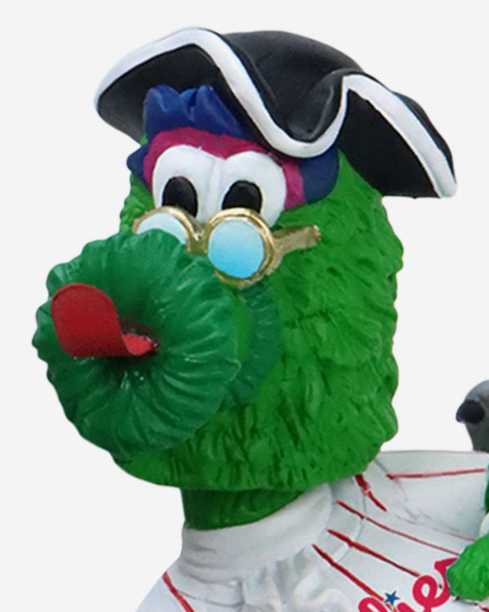 Phillie Phanatic & Ben Franklin Philadelphia Phillies Park Bench Dual Bobblehead FOCO - FOCO.com