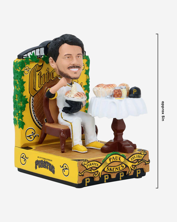Paul Skenes Pittsburgh Pirates Chicken Alfredo Mini Bobblehead Scene FOCO - FOCO.com
