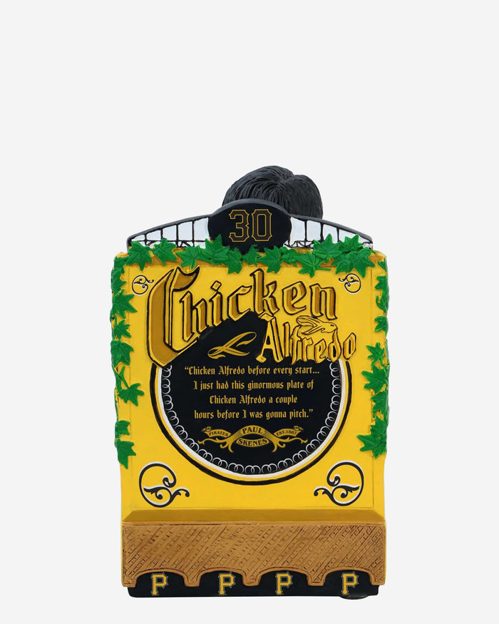 Paul Skenes Pittsburgh Pirates Chicken Alfredo Mini Bobblehead Scene FOCO - FOCO.com