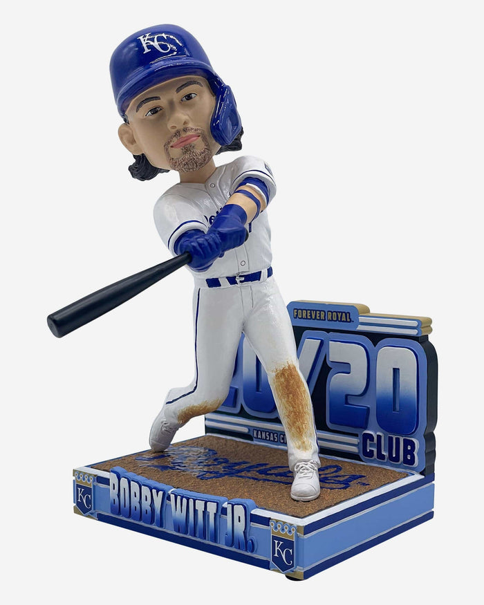 Bobby Witt Jr Kansas City Royals 20 Home Runs & 20 Stolen Bases Record Setter Bobblehead FOCO - FOCO.com