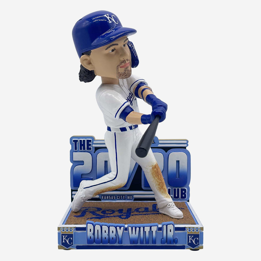 Bobby Witt Jr Kansas City Royals 20 Home Runs & 20 Stolen Bases Record Setter Bobblehead FOCO - FOCO.com