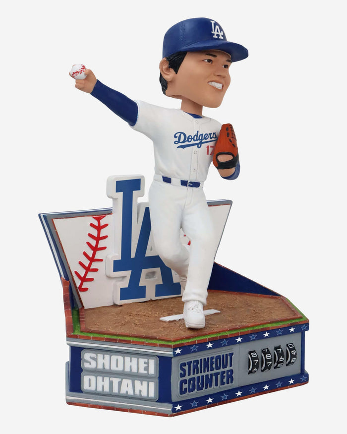 Shohei Ohtani Los Angeles Dodgers Career Strikeout Counter Bobblehead FOCO - FOCO.com