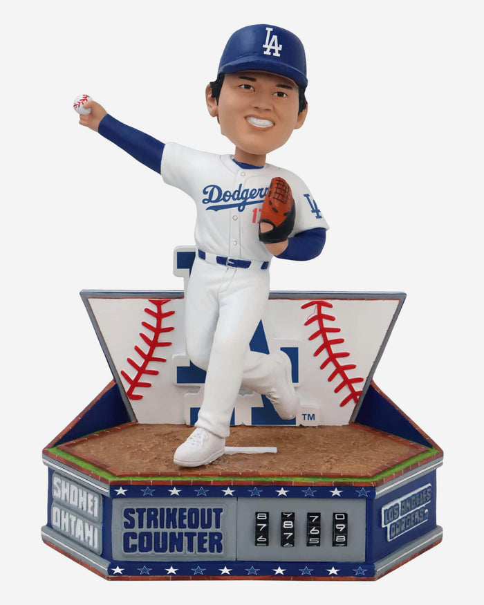 Shohei Ohtani Los Angeles Dodgers Career Strikeout Counter Bobblehead FOCO - FOCO.com