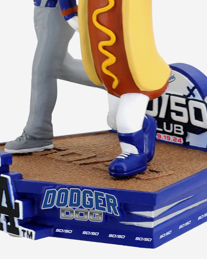 Shohei Ohtani & Dodger Dog Los Angeles Dodgers 50 Home Runs & 50 Stolen Bases Dual Bobblehead FOCO - FOCO.com
