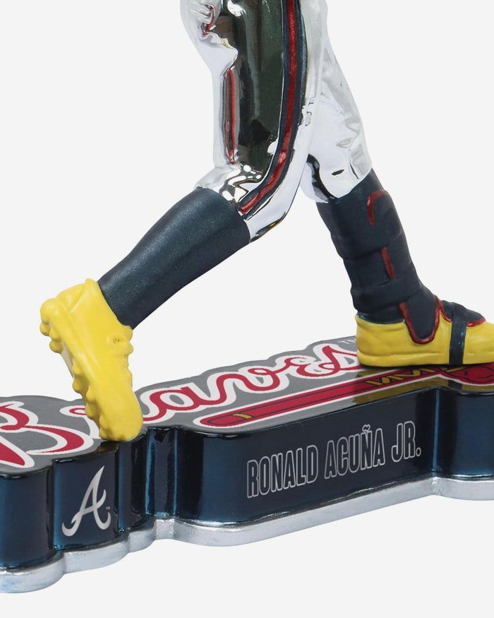 Ronald Acuna Jr Atlanta Braves Electroplated Bobblehead FOCO - FOCO.com