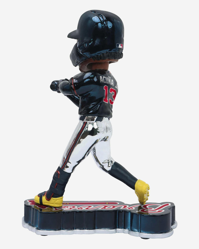 Ronald Acuna Jr Atlanta Braves Electroplated Bobblehead FOCO - FOCO.com