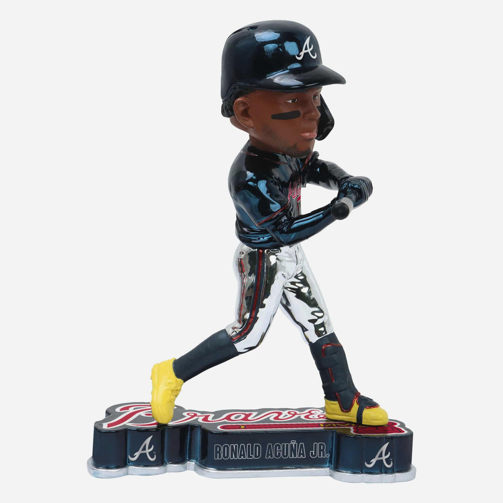 Ronald Acuna Jr Atlanta Braves Electroplated Bobblehead FOCO - FOCO.com