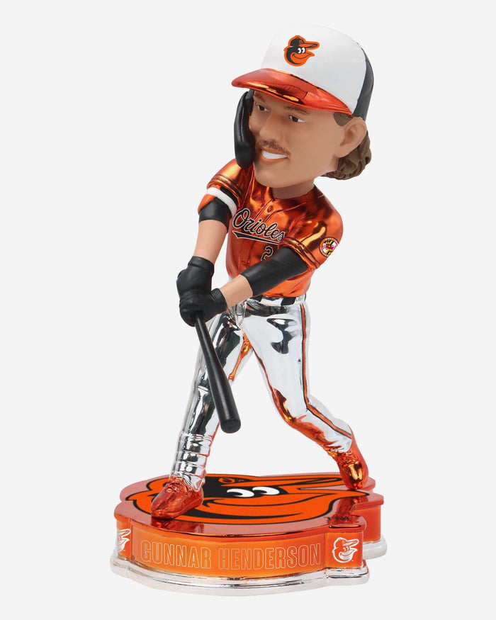 Gunnar Henderson Baltimore Orioles Electroplated Bobblehead FOCO - FOCO.com