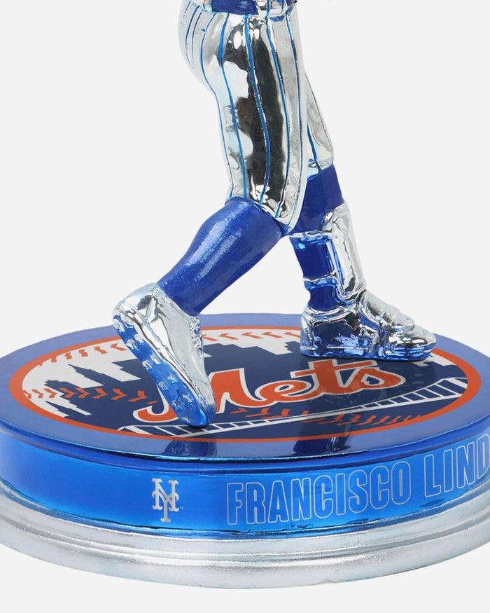 Francisco Lindor New York Mets Electroplated Bobblehead FOCO - FOCO.com