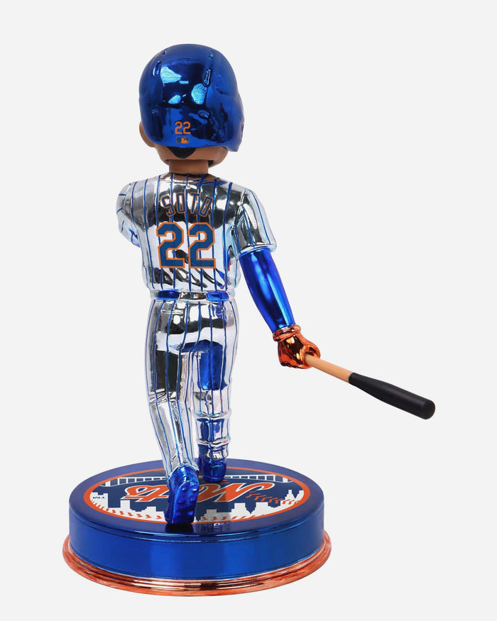 Juan Soto New York Mets Electroplated Bobblehead FOCO - FOCO.com