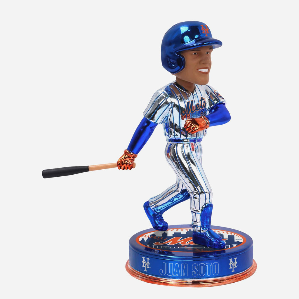 Juan Soto New York Mets Electroplated Bobblehead FOCO - FOCO.com