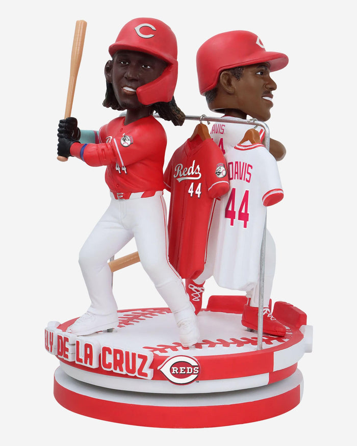 Eric Davis & Elly De La Cruz Cincinnati Reds Famous 44s Dual Spinning Bobblehead FOCO - FOCO.com