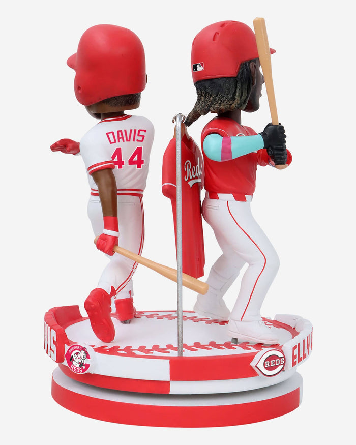 Eric Davis & Elly De La Cruz Cincinnati Reds Famous 44s Dual Spinning Bobblehead FOCO - FOCO.com