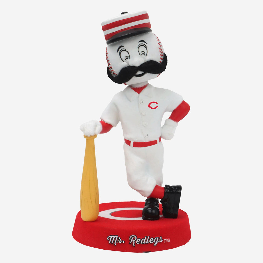 Mr Redlegs Cincinnati Reds Fuzzy Fur Mascot Bobblehead FOCO - FOCO.com
