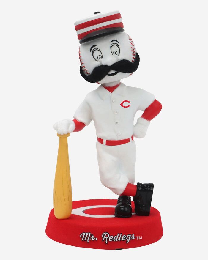 Mr Redlegs Cincinnati Reds Fuzzy Fur Mascot Bobblehead FOCO - FOCO.com