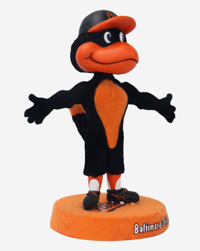 The Oriole Bird Baltimore Orioles Fuzzy Fur Mascot Bobblehead FOCO - FOCO.com
