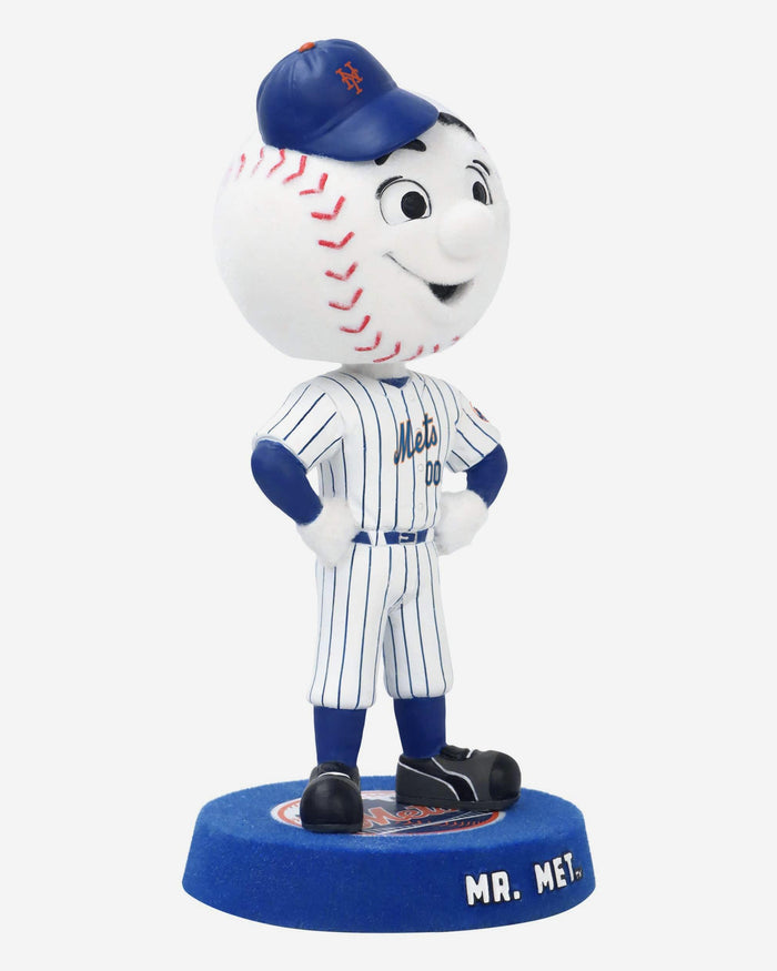Mr Met New York Mets Fuzzy Fur Mascot Bobblehead FOCO - FOCO.com