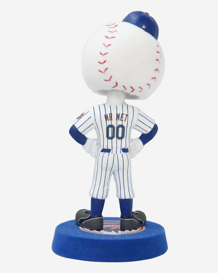 Mr Met New York Mets Fuzzy Fur Mascot Bobblehead FOCO - FOCO.com