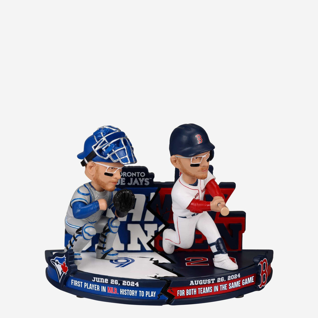 Danny Jansen Toronto Blue Jays & Boston Red Sox Two Teams In One Game Dual Bobblehead FOCO - FOCO.com