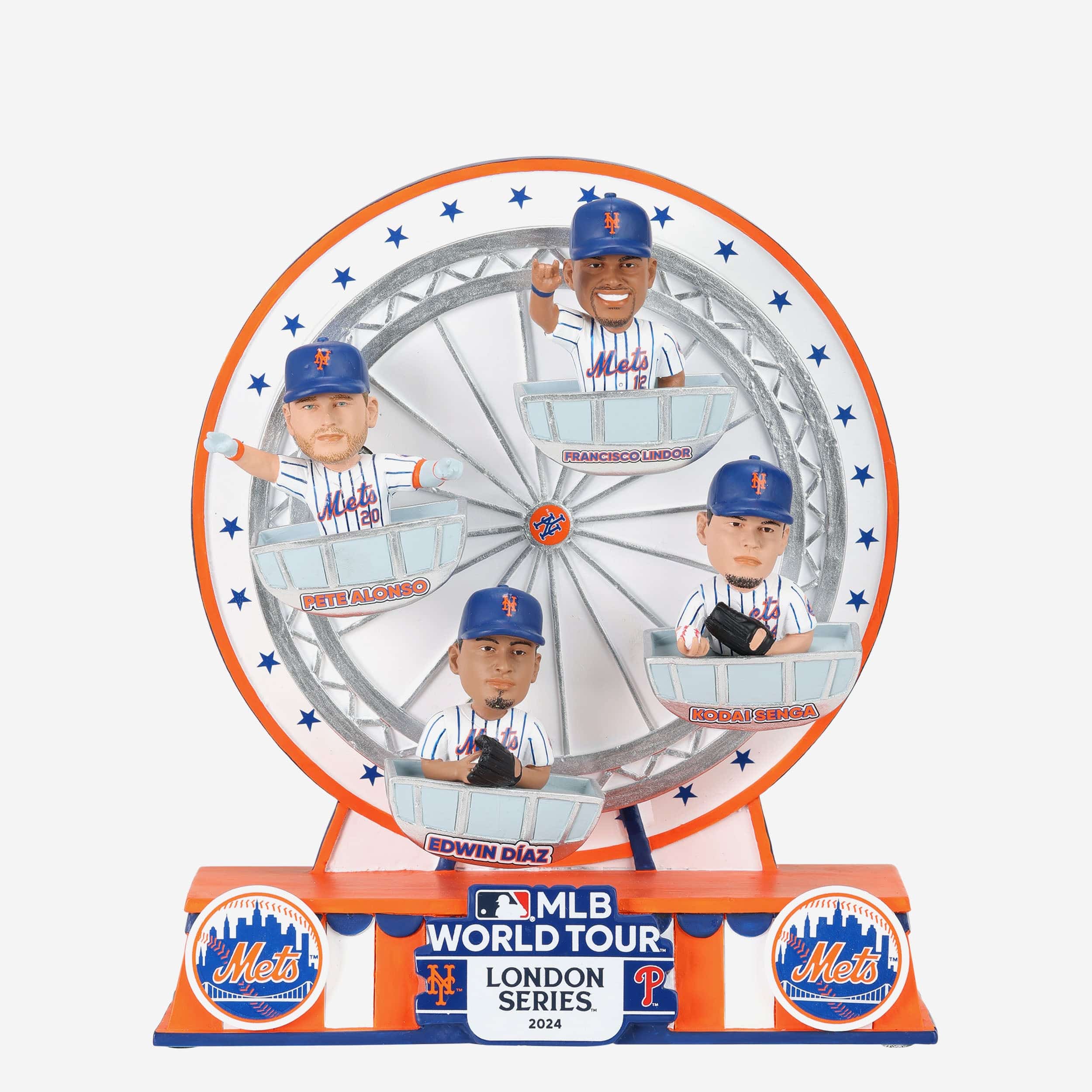 New York Mets 2024 MLB London Series Ferris Wheel Mini Bobblehead