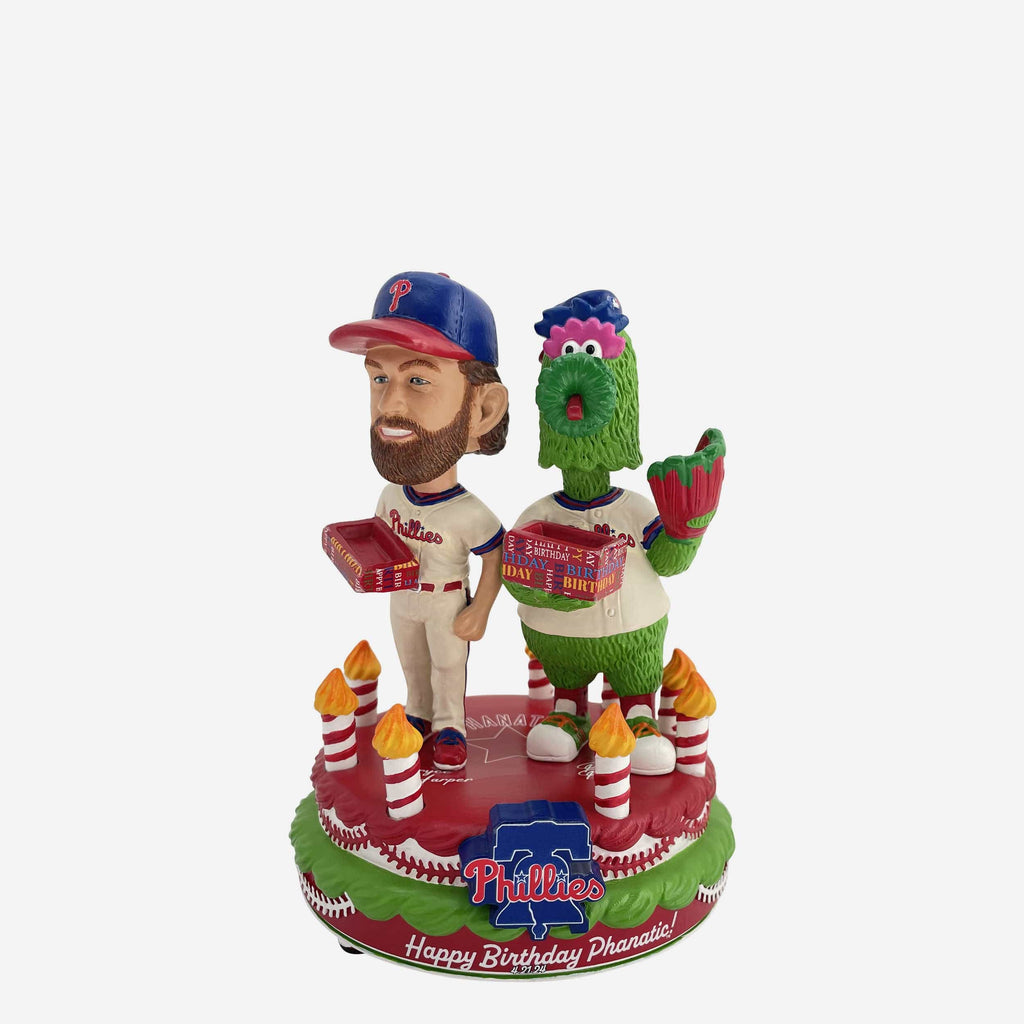 Bryce Harper & Phillie Phanatic Philadelphia Phillies Birthday Mini Scene Bobblehead FOCO - FOCO.com