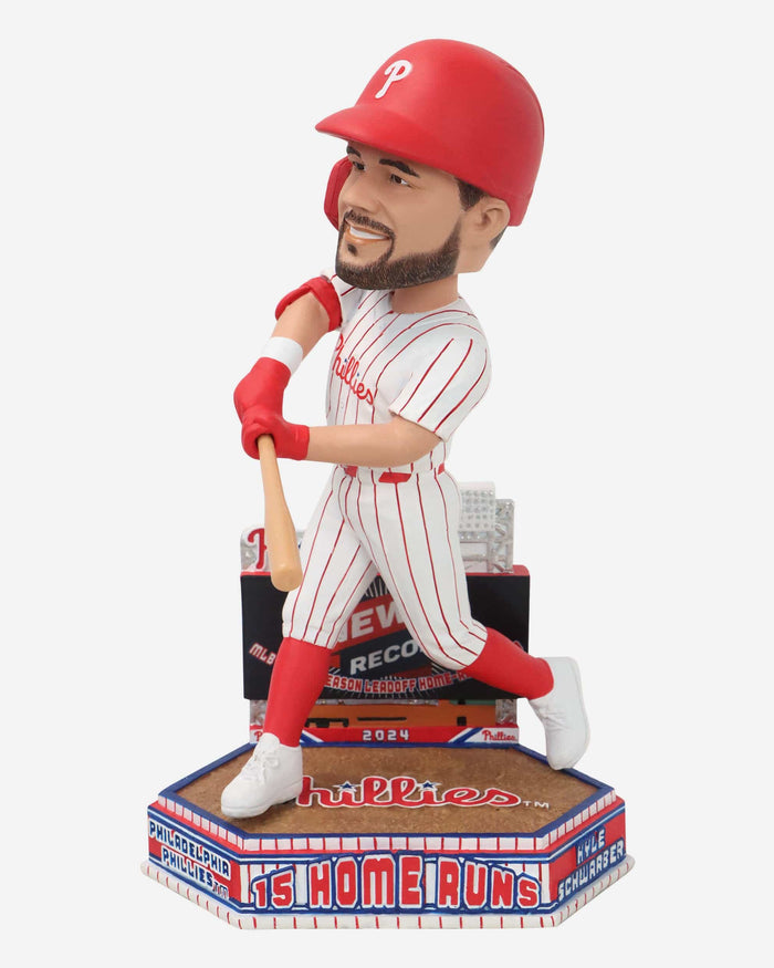 Kyle Schwarber Philadelphia Phillies Single Season Leadoff Home Run Record Bobblehead FOCO - FOCO.com