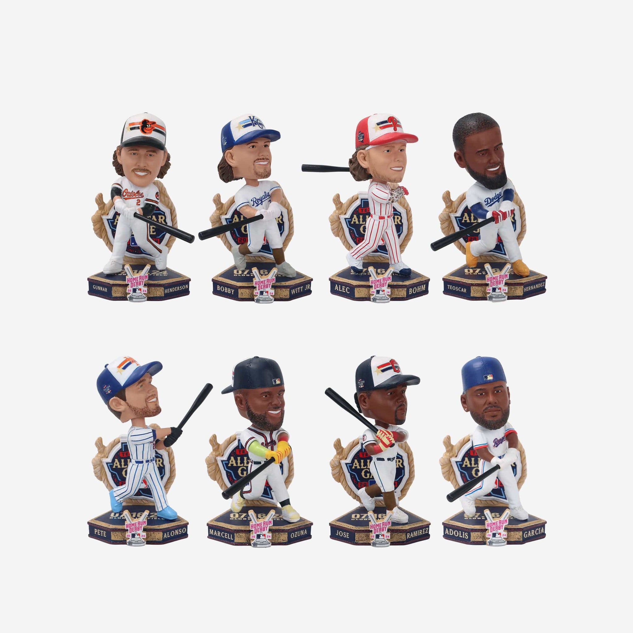 2024 Home Run Derby Mini Bobblehead Boxed Set FOCO