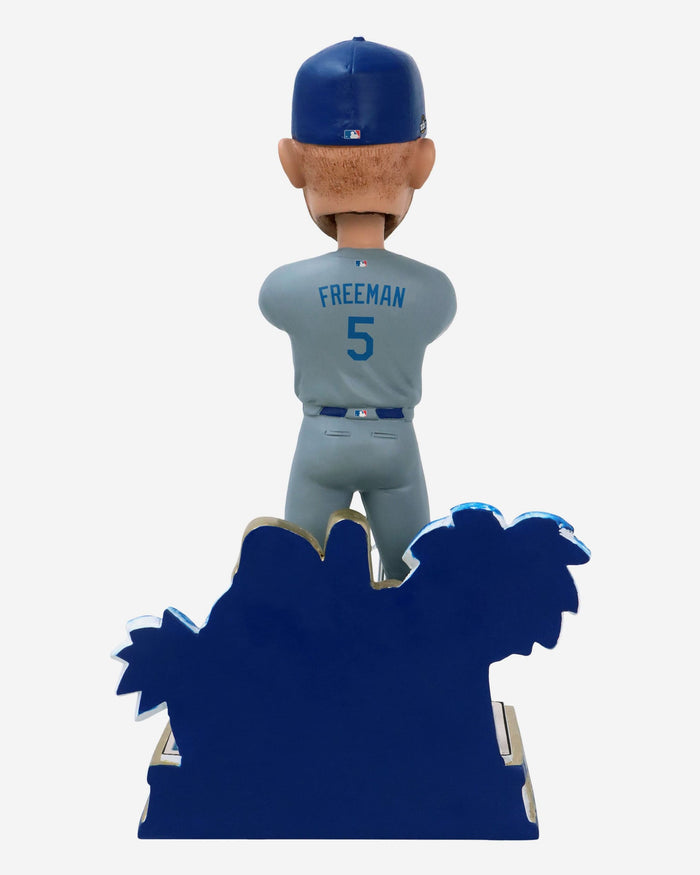 Freddie Freeman Los Angeles Dodgers 2024 World Series Champions LA Gesture Bobblehead FOCO - FOCO.com