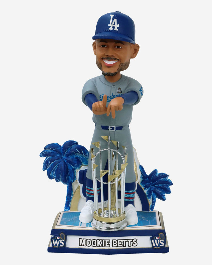 Mookie Betts Los Angeles Dodgers 2024 World Series Champions LA Gesture Bobblehead FOCO - FOCO.com