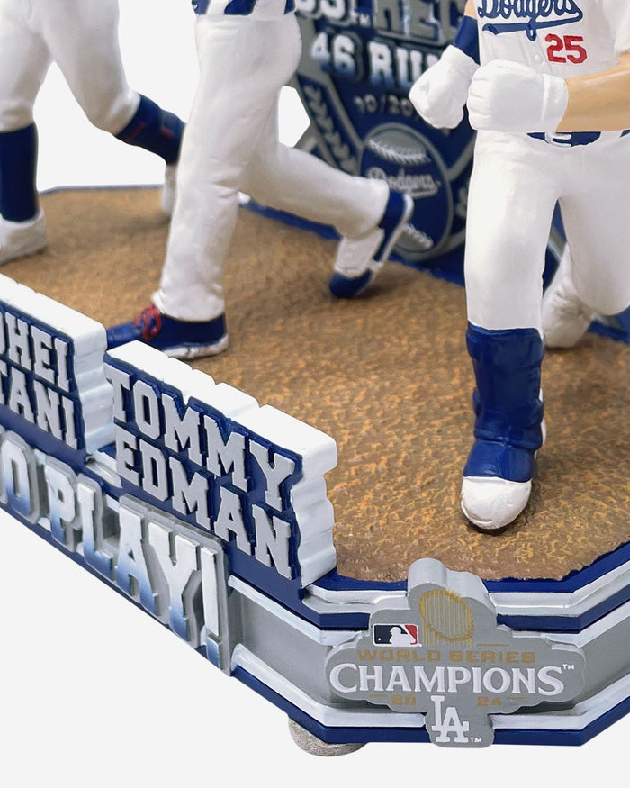 Los Angeles Dodgers Most Runs in NLCS History Mini Bobblehead Scene FOCO - FOCO.com