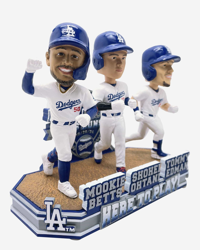 Los Angeles Dodgers Most Runs in NLCS History Mini Bobblehead Scene FOCO - FOCO.com