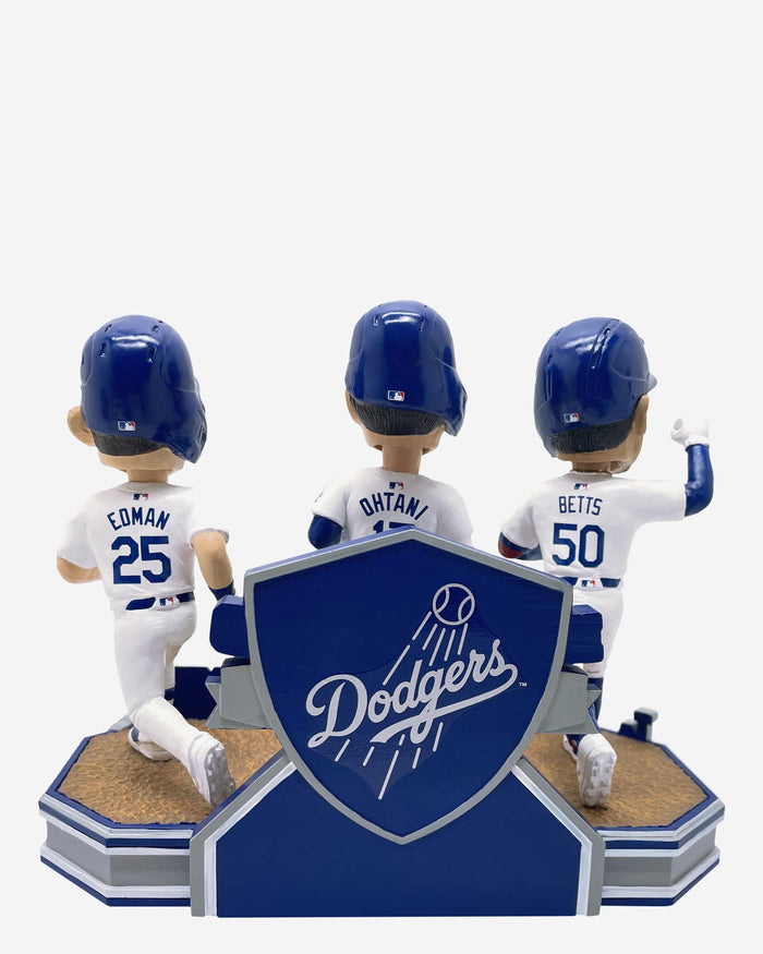 Los Angeles Dodgers Most Runs in NLCS History Mini Bobblehead Scene FOCO - FOCO.com
