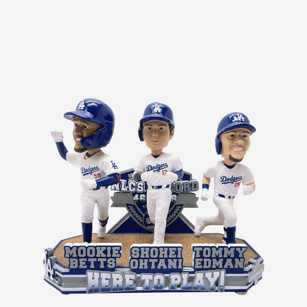 Los Angeles Dodgers Most Runs in NLCS History Mini Bobblehead Scene FOCO - FOCO.com
