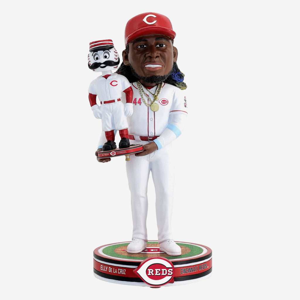 Elly De la Cruz & Mr Redlegs Cincinnati Reds Bobble Dubblz Friendz Bobblehead FOCO - FOCO.com